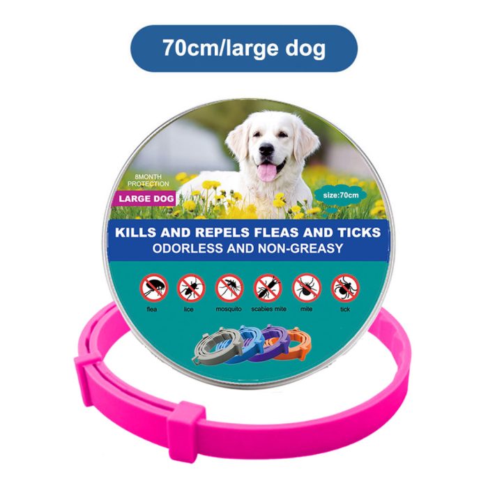 Anti Flea And Tick Collar-pink large dog