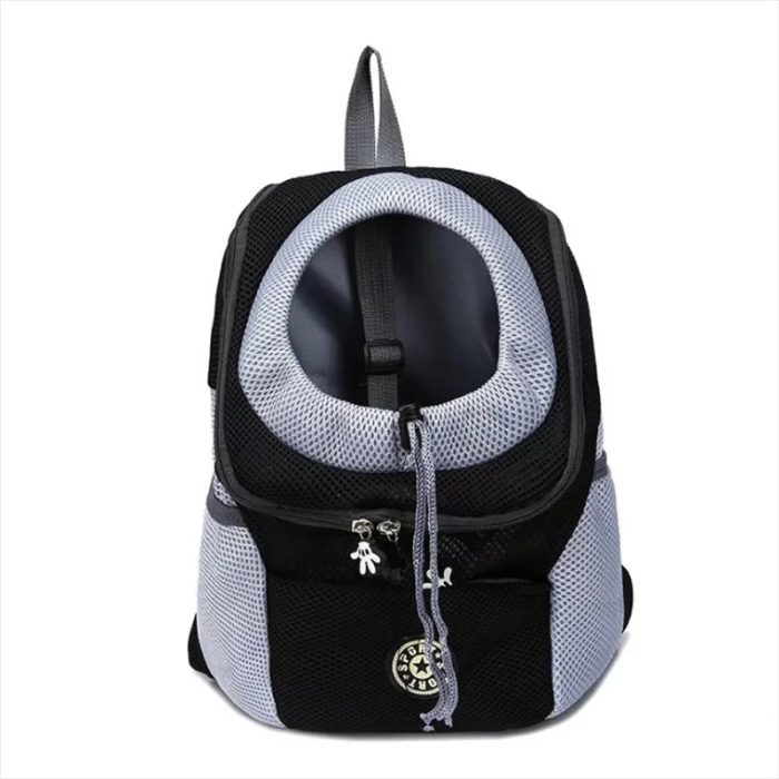 small cat dog black backpack